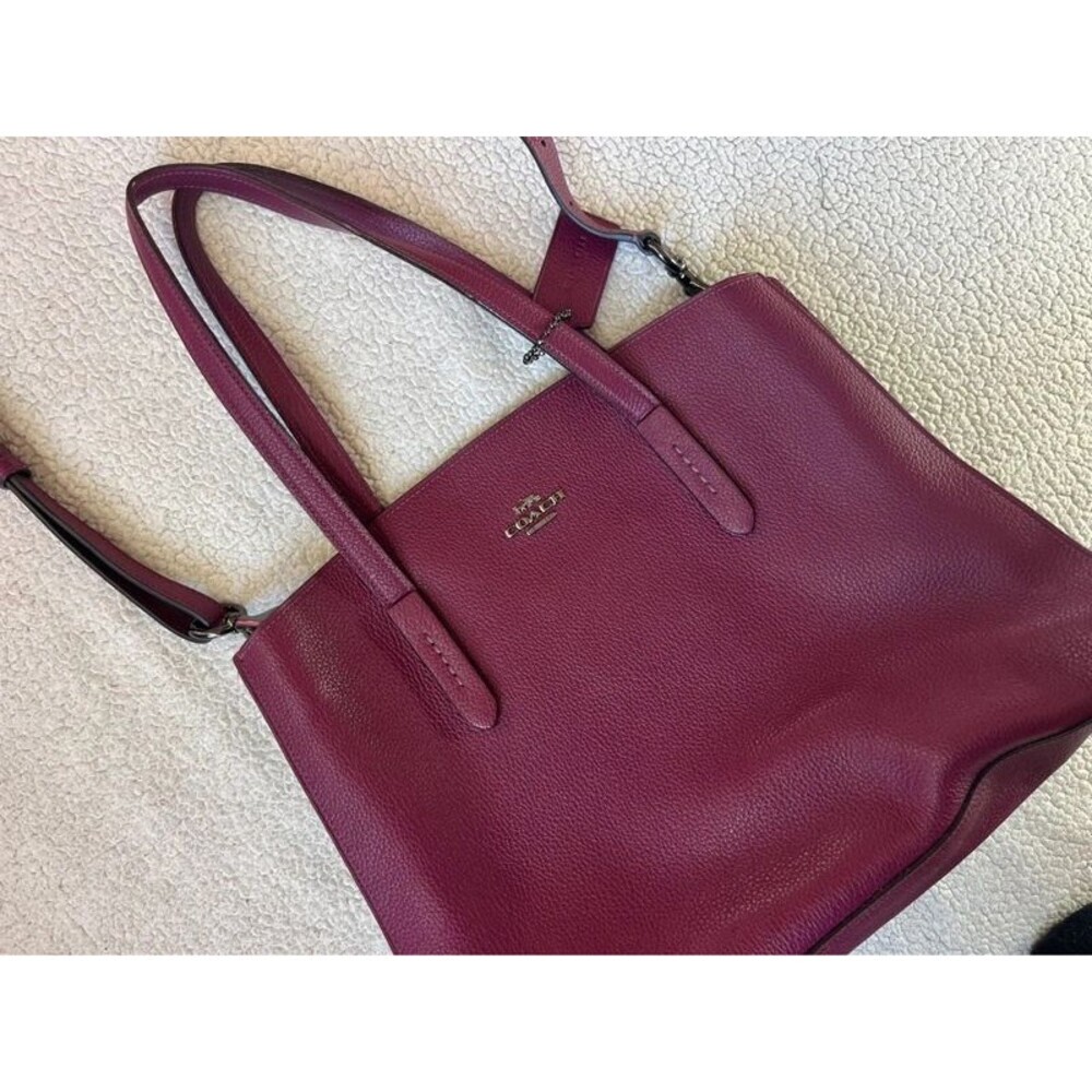 Coach Charlie Carry All Bag Purse Tote Burgundy